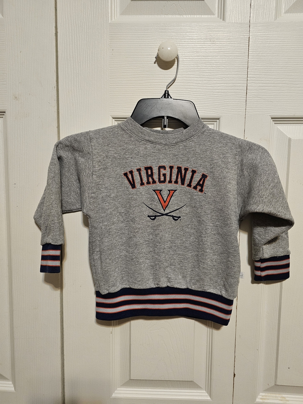 UVA Kids' Gray Virginia Crewneck Sweatshirt